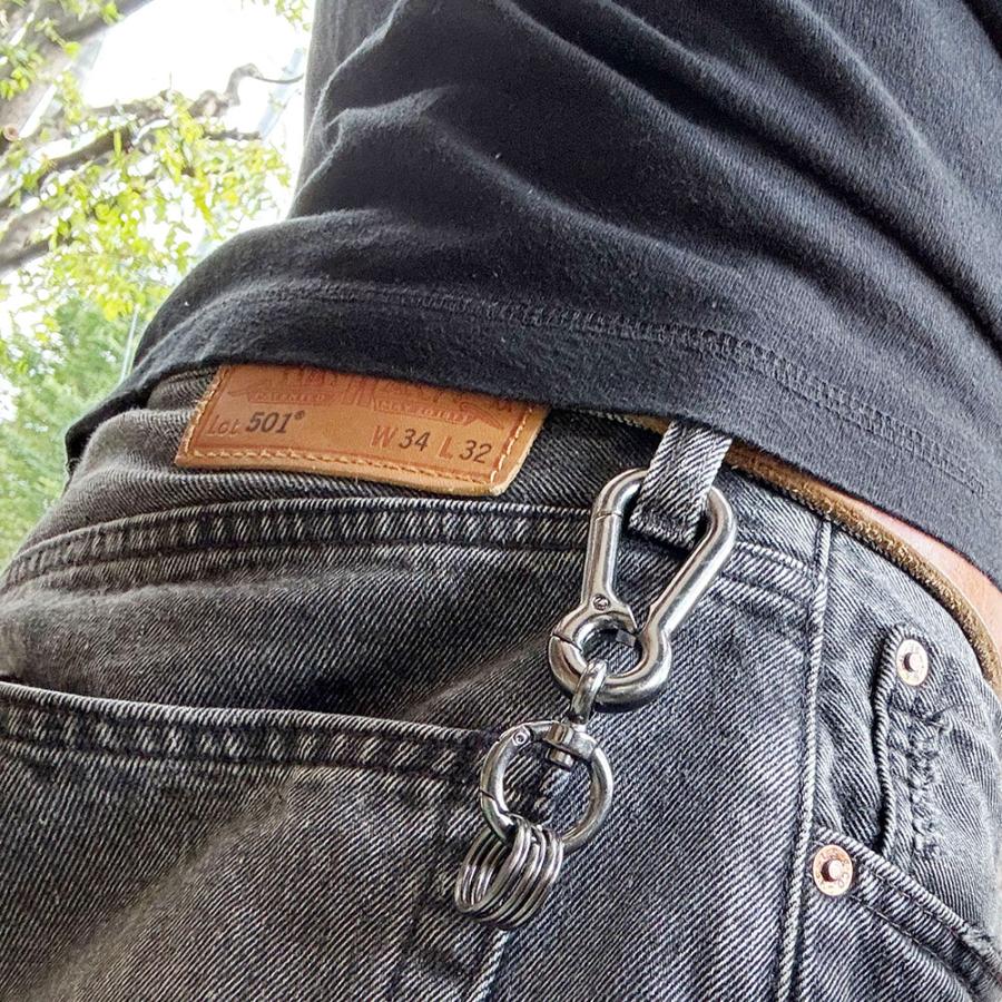 ２個セット アンティーク８型Ｗカラビナ（Ｓ） 店舗用品 事務用品 防犯用品 防災用品 落下防止 紛失防止 業務用 備品 |  | 03