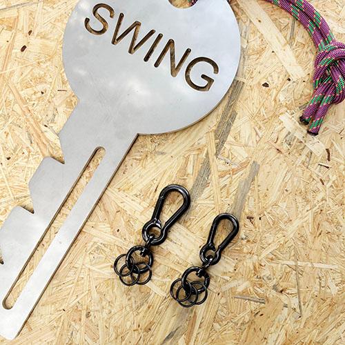 ２個セット アンティーク８型Ｗカラビナ（Ｓ） 店舗用品 事務用品 防犯用品 防災用品 落下防止 紛失防止 業務用 備品 |  | 05