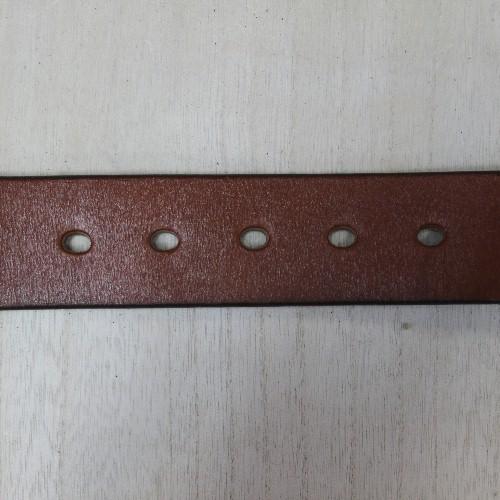 ベルト メンズ 本革 真鍮バックル付 全長110cmサイズ 短くカット可能タイプ 茶色 |  | 03