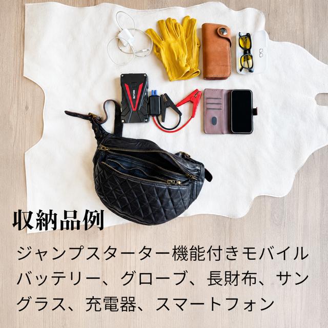 ショルダーバッグ メッセンジャーバッグ ボディーバッグ 馬革 茶芯 ダイヤモンドステッチ ワンショルダーバッグ | ブランド登録なし | 04