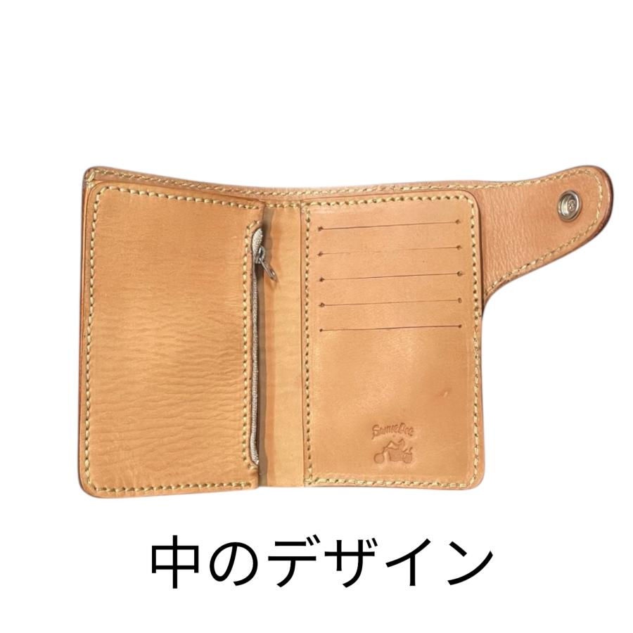 財布 メンズ 二つ折り 栃木レザー使用 バイカーズウォレット 本革製 ミディアムサイズウォレット 送料無料 | ブランド登録なし | 02