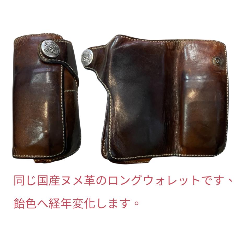 財布 メンズ 二つ折り 栃木レザー使用 バイカーズウォレット 本革製 ミディアムサイズウォレット 送料無料 | ブランド登録なし | 07