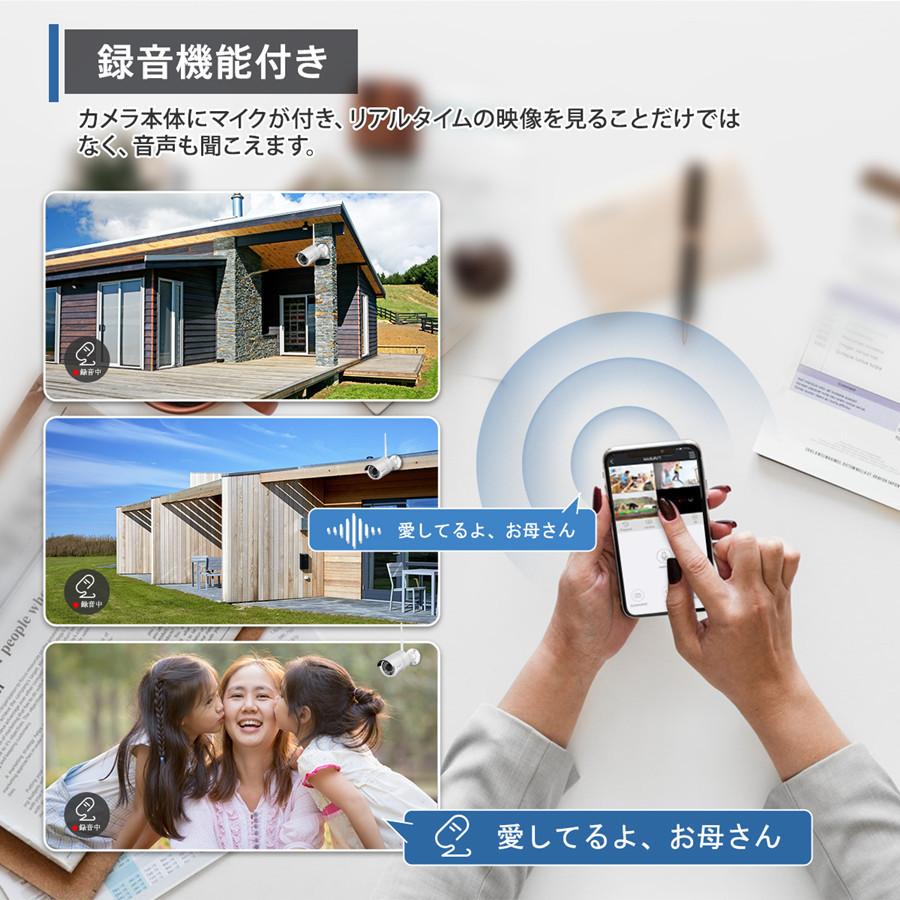 防犯カメラ 監視カメラ 屋外 家庭用 ワイヤレス 300万画素 wifi 増設専用 JENNOV製録画機と組み合わせ 単独使用不可 JEN023-ss｜swisswin｜06