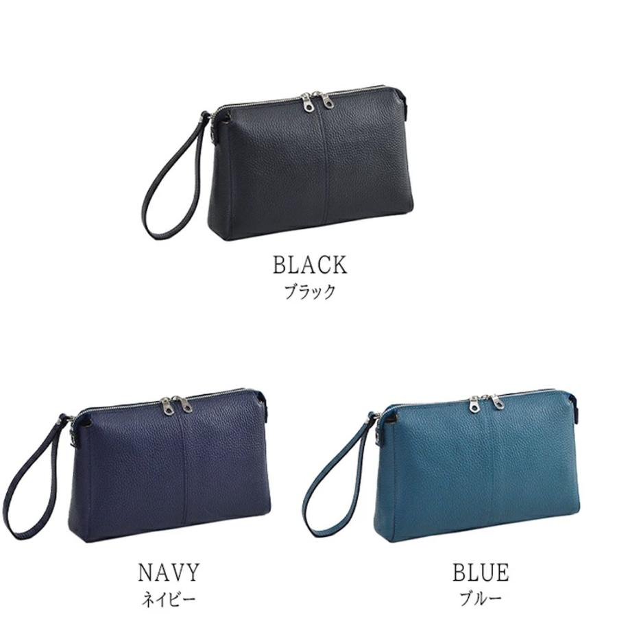 セカンドバッグ クラッチバッグ ポーチ メンズ 牛革 レザー 横 横型