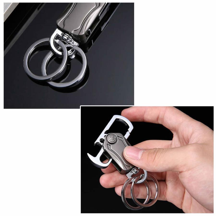 多機能キーホルダー 栓抜き ハンドスピナー 段ボールカッター 5WAY