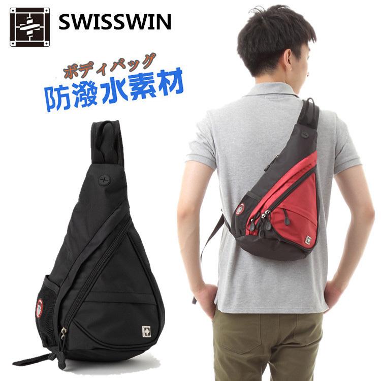 Swisswin Sw9966 スイスウィン ボディバッグ メンズ レディース ワンショルダー おしゃれ 斜めがけバッグ アウトドアブランド 史上一番 安い