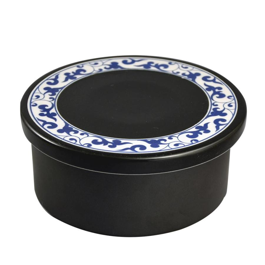 有田焼 平蓋おしゃれおひつ 2合 黒唐草 おしゃれ 使いやすい 長持ち キッチン おススメ 便利グッズ 1人暮らし お年寄りにも プレゼント おひつ