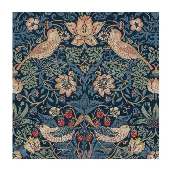 川島織物セルコン Morris Design Studio いちご泥棒 テーブルランナー 64×180cm HN1730S DB ダークブルー / おしゃれ カワイイ 北欧風 長持ち 可愛い スリム|switch123123|02