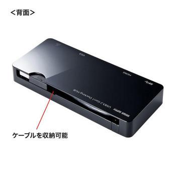 アウトレット最安値 USB3.2 Gen1モバイル ドッキングステーション USB-3H131BK / おしゃれ 便利グッズ 長持ち 使いやすい おすすめ