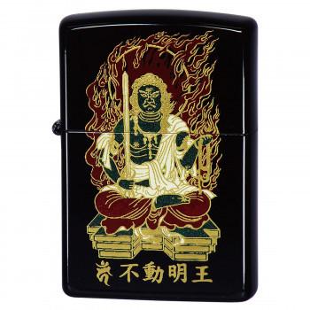 Zippo 本金蒔絵 不動明王 使いやすい オイルライター おしゃれ サウザースプリング アイデア商品