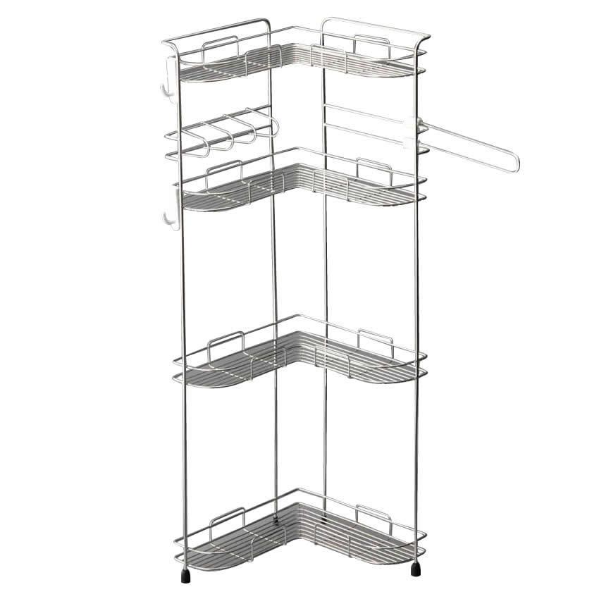 コーナーシャンプーラック 4段 Wb4 おしゃれ その他バス 洗面所用品 便利グッズ バス 洗面所用品 長持ち 生活雑貨 アイデア商品便利グッズ 日常生活を豊かに 便利にするためのアイテムショップ サウザースプリング 日々日常の毎日に刺激のある商品を こんなのが