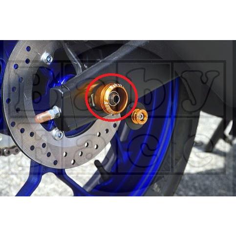 YZF-R25、YZF-R3、MT-25、MT-03 15〜24　アクスルカップ　リア用　6色あります！　BABYFACE（ベビーフェイス）　 | 