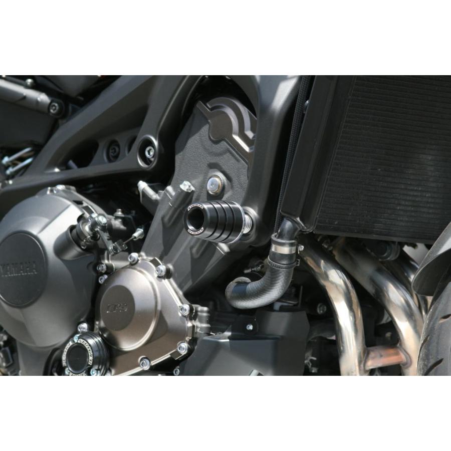 MT-09/SP、XSR900、XSR900GP　ガードスライダー フロントアッパー　シルバー　STRIKER(ストライカー) | 