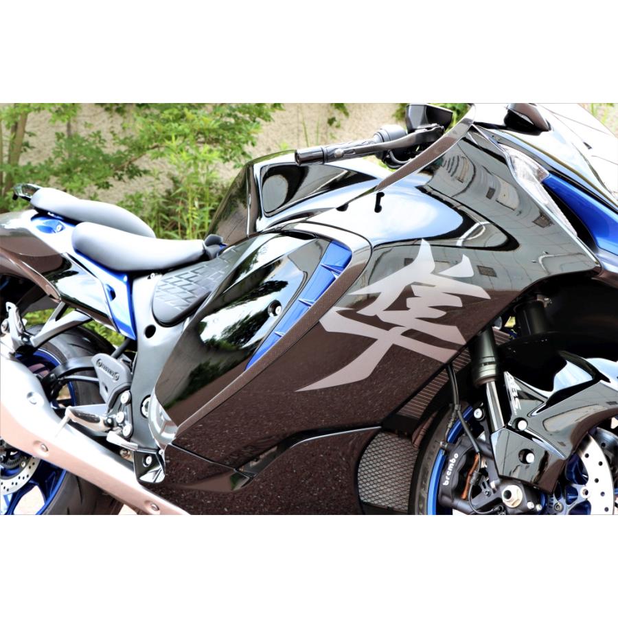 Hayabusa 隼 (3型)'22   エアロデザイン“SAD” カーボンサイドカウルガーニッシュ   STRIKER(ストライカー)　 | 