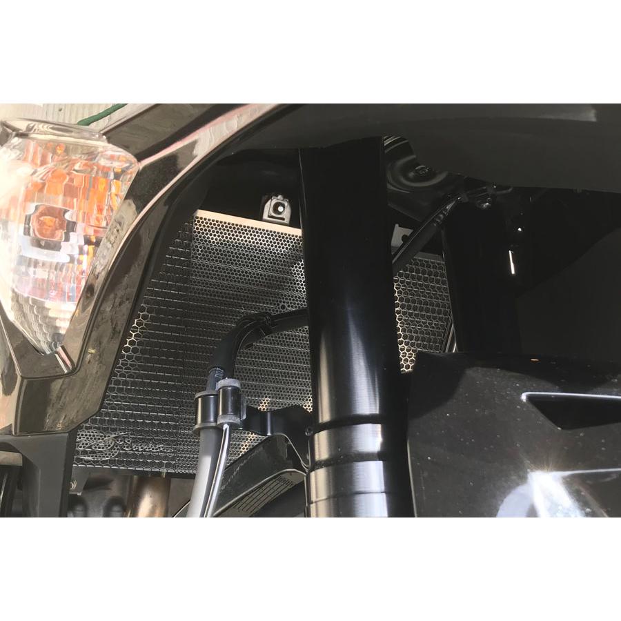Ninja ZX-25R 20〜、ZX-4RR、ZX4R SE 23〜　ラジエターコアガード　タイプB（オフセットロゴ）　NOJIMA(ノジマ) |  | 01