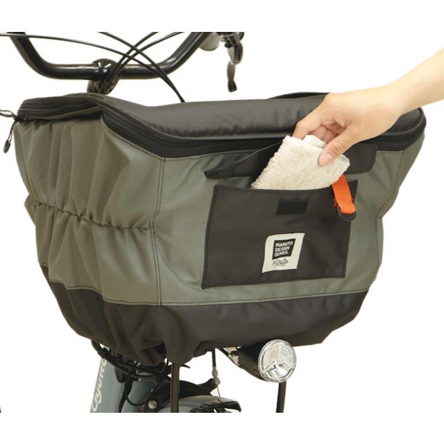 自転車 バスケットカバー 大久保製作所 MARUTO マルト D-2F-600 2段式厚手前カゴカバー「Penta（ペンタ）」（ワイドカゴ対応） |  | 03