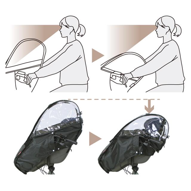 大久保製作所 MARUTO マルト D-5FBB-PS フロントチャイルドシート用レインカバー Bスタイル re-912 |  | 04