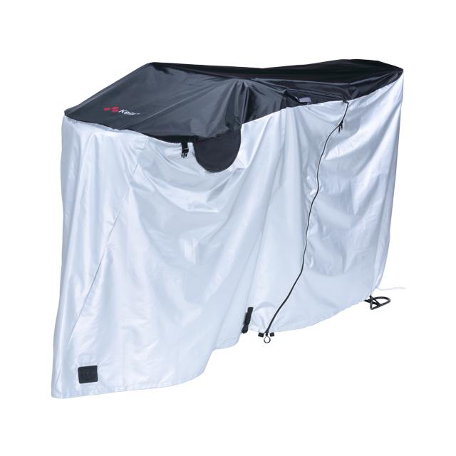 kawasumi カワスミ KW-448AS/BK 雨ニモ負ケズ風ニモ負ケズサイクルカバー L（電動後カゴ付対応） re-912 | 