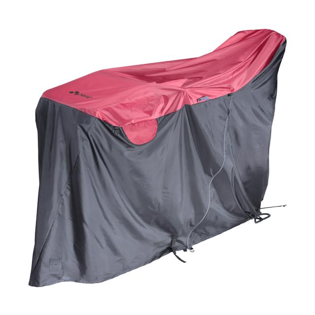 kawasumi カワスミ KW-449AS/RD-BK 雨ニモ負ケズ風ニモ負ケズサイクルカバー LL（電動3人乗り対応） re-912 | 