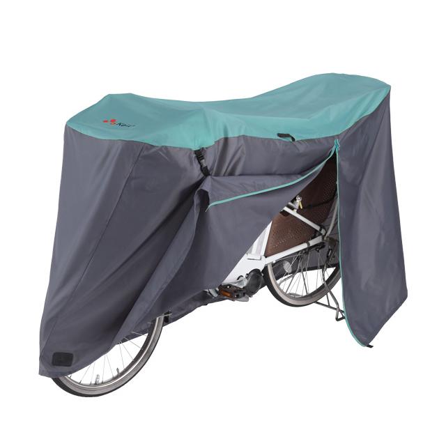 kawasumi カワスミ KW-388AS/FM サイクルカバー FINE アシスト車対応ファスナー付 L（前幼児座席+後カゴ付き対応） re-60214 | 