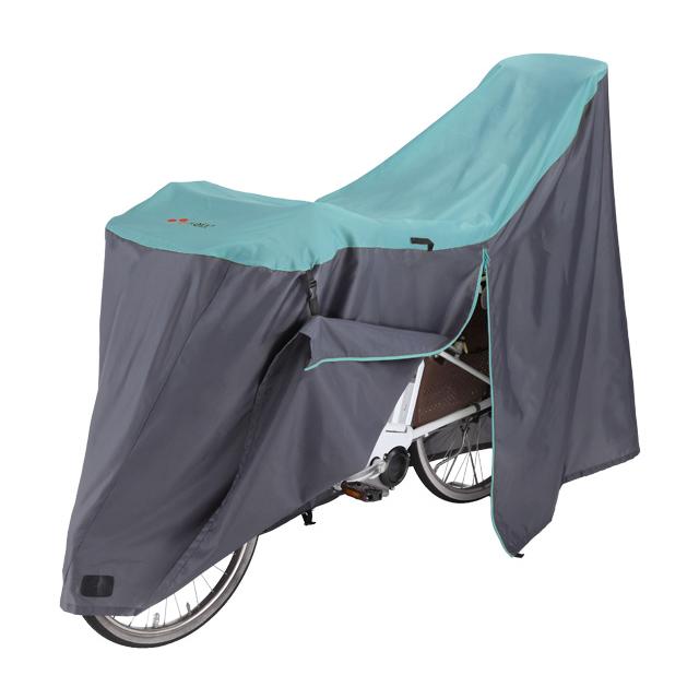 kawasumi カワスミ KW-389AS/FM サイクルカバー FINE アシスト車対応ファスナー付 LL（3人乗り対応） re-60214 | 