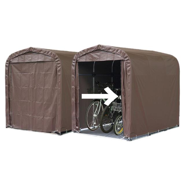 南榮工業 SH-6 SB サイクルハウス 3台用 SB（カーテン式） |  | 02