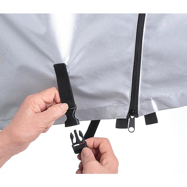 kawasumi カワスミ KW-399AS/BK サイクルカバー ファスナー付き（サンシェード付き3人乗り対応） re-60422 |  | 03