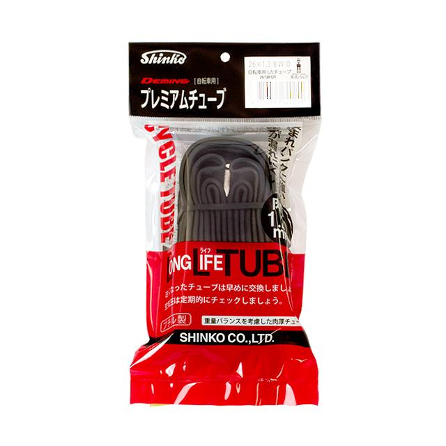 シンコー プレミアムチューブ（LLチューブ） 26×1 3/8 W/O 英式バルブ | 