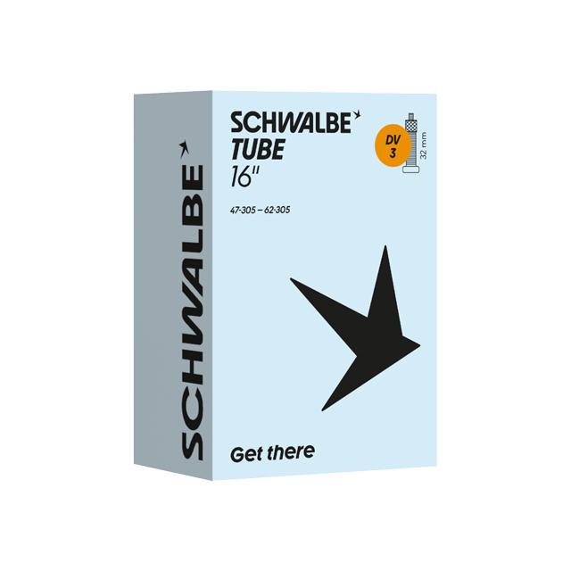 SCHWALBE シュワルベ 自転車用チューブ DV3 16×1.75/2.40 EV32mm BOX個装 | 
