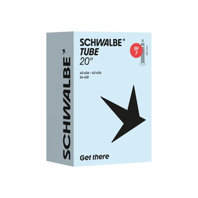 SCHWALBE シュワルベ 自転車用チューブ SV7 20×1.50/2.40（406） FV40mm BOX個装 | 