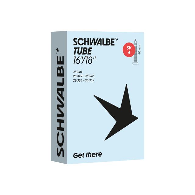 SCHWALBE シュワルベ 自転車用チューブ SV4 16×1.10/1.40, 18×1.35 FV40mm BOX個装 | 