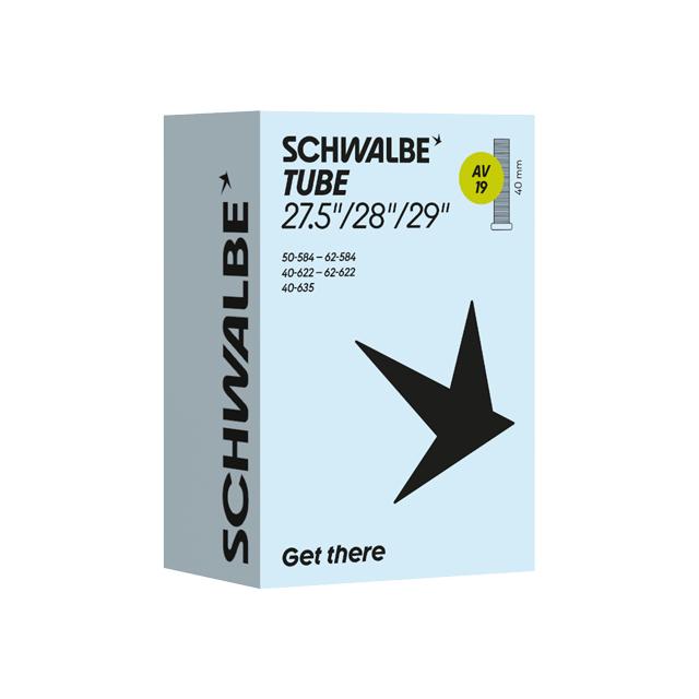 SCHWALBE シュワルベ 自転車用チューブ AV19 700×38C, 700×38B AV40mm BOX個装 | 