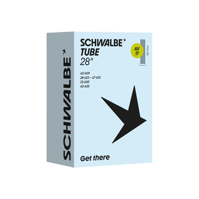 SCHWALBE シュワルベ 自転車用チューブ AV17 700×28/45C AV40mm BOX個装 | 