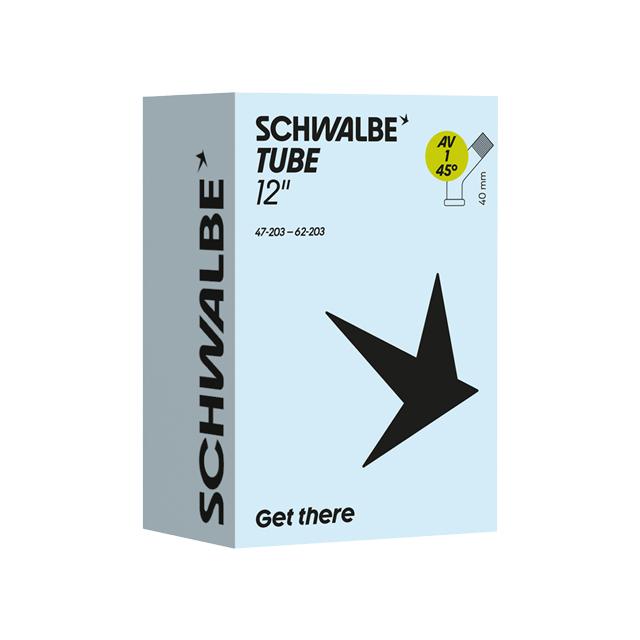 SCHWALBE シュワルベ 自転車用チューブ AV1（45°） 12×1.75/2.10 AV40mm/45° BOX個装 | 