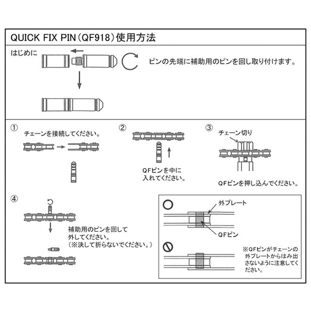 YBN QF918 QUICK FIX PIN　　単段用 re-502 |  | 02