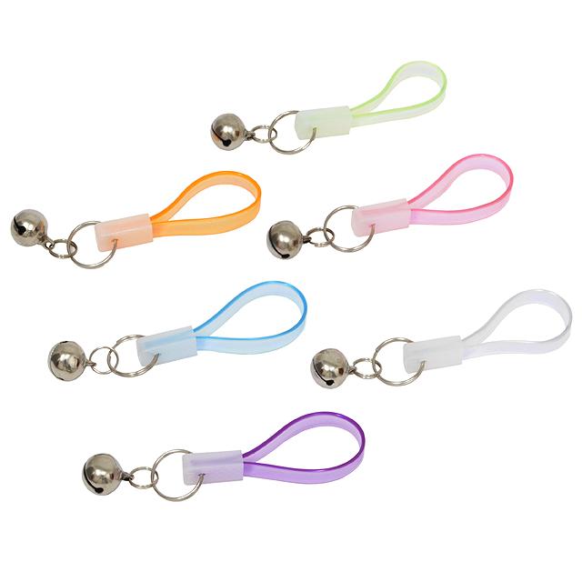 kawasumi カワスミ KW-88 鈴付きキーホルダー クリア 6色アソート re-502 |  | 01