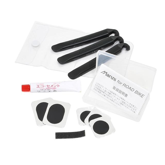 マルニ工業 K-571 ロードバイク用パンク修理キット タイヤレバー付 re-502 | マルニ(修理材)