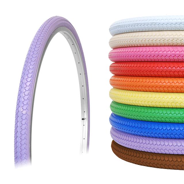 自転車 カラータイヤ 27インチ シンコー SR-078 DEMING L/L 27×1 3/8 W/O カラータイヤ | 