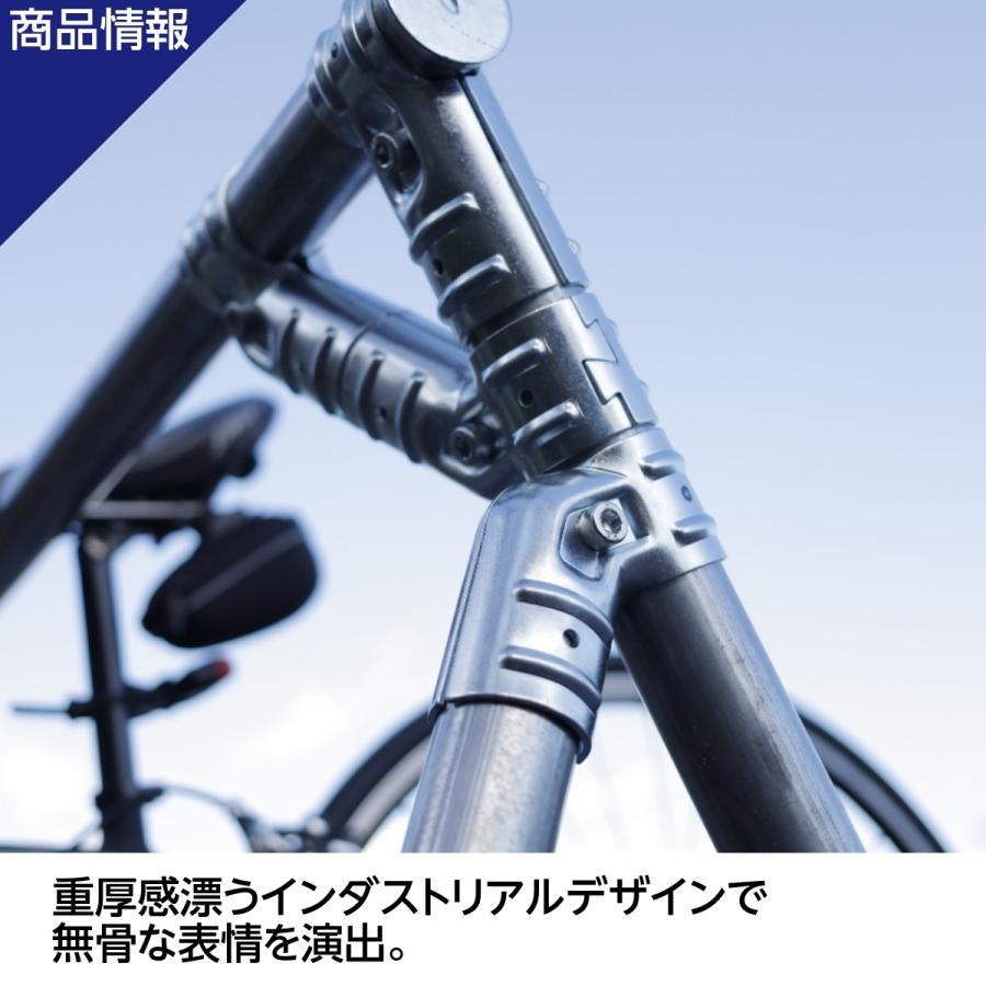 NTY  サドル引掛け式 自転車スタンド W1120×D820×H1210 簡単組立て 2台〜3台 ロードバイク クロスバイク マウンテンバイク ミニベロ 屋外 |  | 07