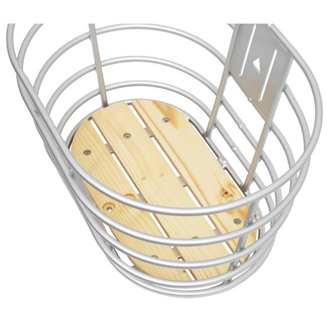 【大特価セール！】PALMY パルミー TU-309 ウッドパネル丸型アルミバスケット | PALMY | 01