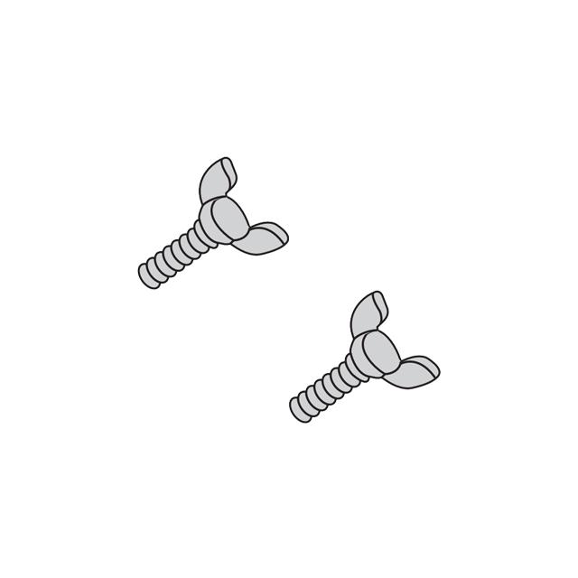 OGK技研 オージーケー E1302000 5x20蝶ネジ2本セット re-502 | OGK技研