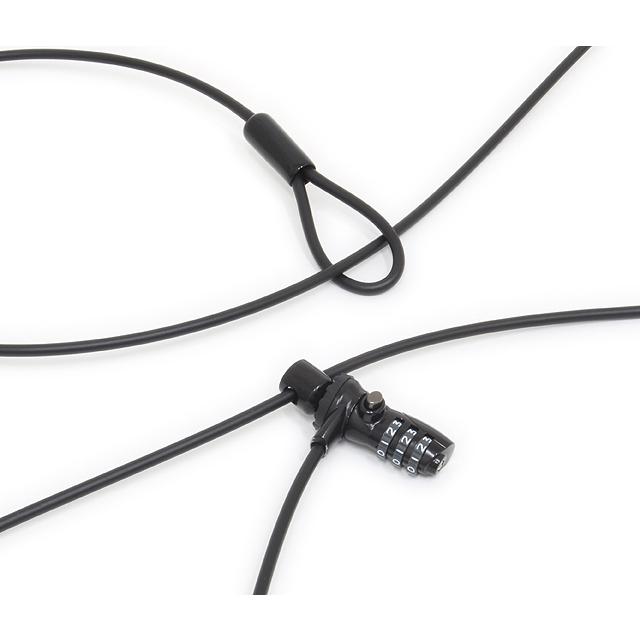 Palmy Sports パルミースポーツ PS-307 ストレートケーブルロック（セキュリティスロット対応） re-502 | PALMY | 01