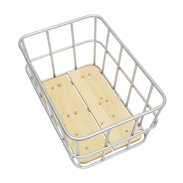 PALMY パルミー TU-334 ウッドパネルアルミリアバスケット 自転車後ろ