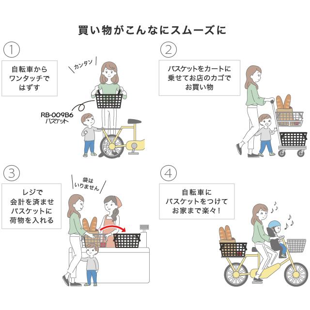 OGK技研 オージーケー RB-009B6 簡単着脱ファッションうしろバスケット | OGK技研 | 02