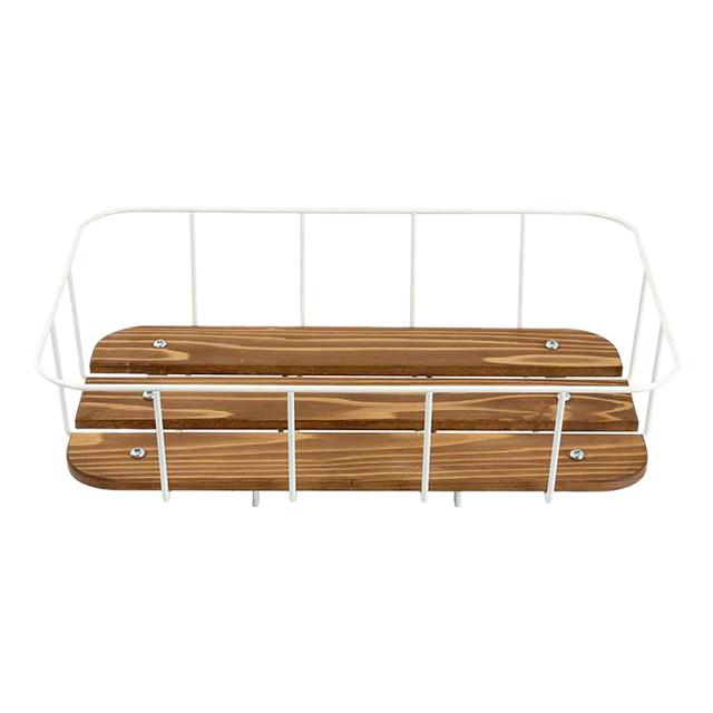 昭和インダストリーズ WRN ウッドワイヤーラック　浅型 ホワイト＆ブラック re-502 | SHOWA INDUSTRIES | 01