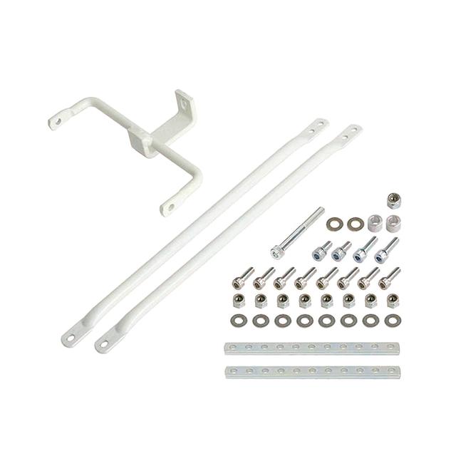 自転車 バスケット専用パーツ 昭和インダストリーズ M004 マウントR MVA-D-R ホワイト ブラック | SHOWA INDUSTRIES | 01