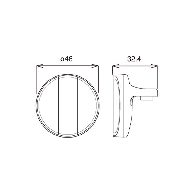 CATEYE キャットアイ RR-165-BP2W リフレクター re-502 | CATEYE | 01