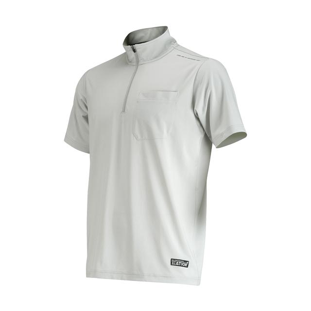 カジメイク 8845 Newシェイドドライナー半袖ZIPUPシャツ re-506 | カジメイク | 01