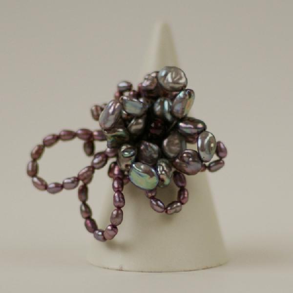 紅女　joncher　淡水パールフラワーリング | 