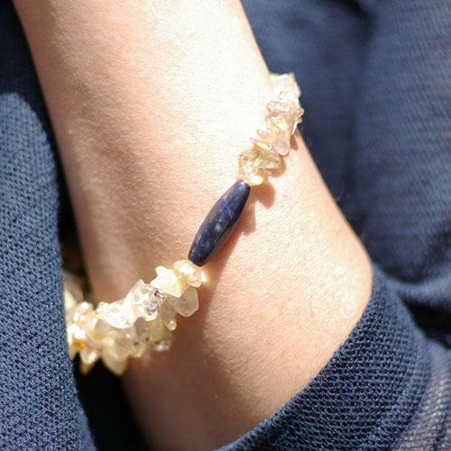 紅女　joncher　ソーダライト・ルチルクオーツブレスレット |  | 02